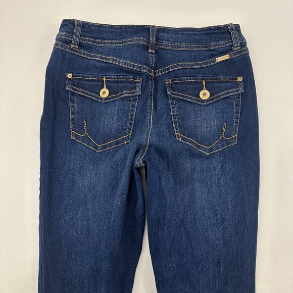 INC Bootleg Regular Fit Women's size 6 Dark Wash Blue Denim jeans - Picture 5 of 5